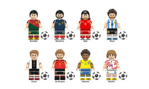 2308 NEW 8pcs children's building block toys World Cup football star series building blocks 7894LA