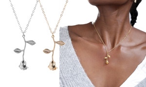 2309 NEW Rose Pendant Necklace Lover's Day Gift 8116 la