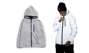 2309 NEW Glow jacket charge windbreaker loose oversized reflective vest 8124La