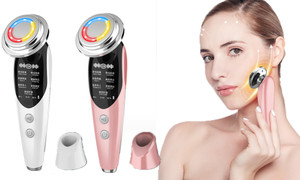 2309 NEW Seven mode EMS ion introducer facial beauty instrument 8138