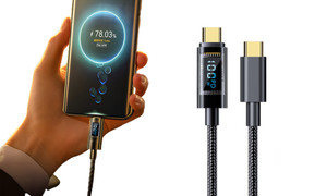 2309 NEW 100W transparent type-c fast charging data cable 8145 LA