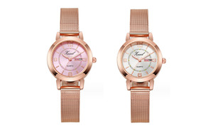 2309 NEW Women's minimalist waterproof luminous dual calendar watch 8201 la
