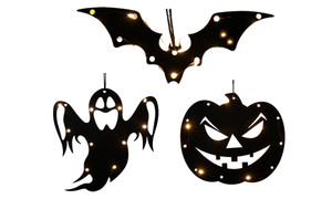 2309 NEW 3PC Halloween Pumpkin Ghost Bat LED Decorative Light 8215 la