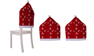 2310 NEW 2PC red Christmas chair backrest cover Christmas decoration 8223 la