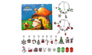 2310 NEW 24 grid Christmas gift Christmas countdown calendar surprise blind box DIY charm bracelet set 8230 la