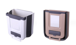 2310  NEW Garbage Can Plastic Cabinet Plastic Organizers Collapsible Bins Kitchen Compost Bin Car Trashcan   7644