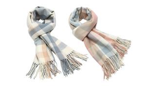 2311 NEW Autumn and Winter Scarf Women's Shawl Thickened Plaid Scarf 8313LA