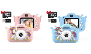 2401  X5S NEW  Kids Camera Gofunly Kids Camera  1080P HD 2.4 Inch Screen Kids Digital Camera with 32GB SD Card  7684