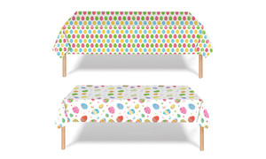 2403 Easter egg tablecloth, disposable PE tablecloth, meal cloth, holiday party supplies, party tablecloth 8381LA