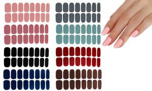2403 4PC 16 Finger Ultra Thin, Traceless, Full 3D Nail Stickers, No Jelly Adhesive Wearing Nail Tablets, Nail Stickers, Matte Stickers 8409LA