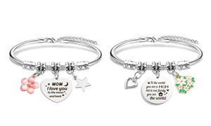 2404  MOM Mother's Day Stainless Steel Bracelet Snake Bone Chain Thanksgiving Christmas Easter New Year Gift 8428LA