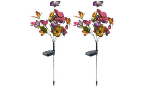 2310NEW-Solar powered butterfly tree firefly artificial flower6982