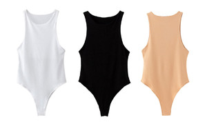 2406NEW-Sexy one shoulder sleeveless bodysuit bottoming tights8706