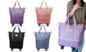 NEW  2406 Foldable Storage Bag Detachable Universal Wheel Luggage Bag Fitness Bag  8525