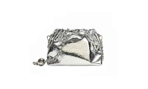 2407NEW-Shiny Galaxy Bucket Bag Silver Chain Shoulder Crossbody Bag8718