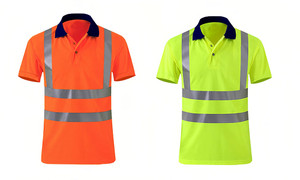 NEW  2408  Short-sleeved thin reflective PLOL shirt T-shirt 8533