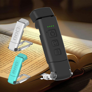 NEW  2409 Reading Book Clip Light Night Light USB Rechargeable Book Light Multi-mode 8555
