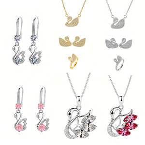 NEW  2409  Premium Aurelis Crystal Elements Jewelry Necklace Earrings Ring Set  8561