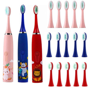 2409NEW-Children's Electric Toothbrush with 6 Brush Heads 8764