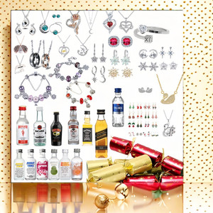NEW  2410  Premium Aurelis Crystal Elements Heart Ring Jewellery Crackers And Alcohol 6-12PCS  8568