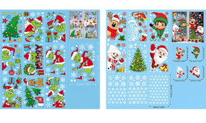 NEW 2410 Christmas decoration static window sticker window decoration sticker  8583