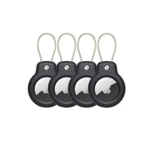 2411 New 4pc Apple AirTag Anti Loss Device Locator PC Safety Lock Metal Rope Protective Cover 8971