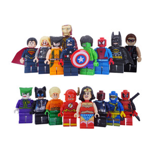 2411 New 17PC Marvel Avengers superhero mini character building block dolls 8981