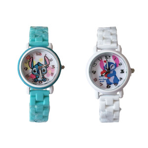 2411 New Stitch Cartoon Waterproof Ceramic Strap Watch 8998