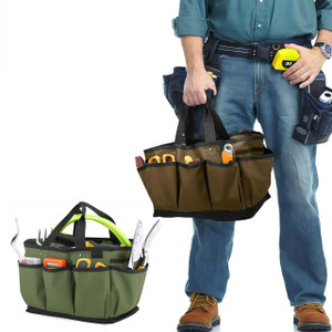 NEW  2502  14 Inch Gardening Tote Bag Deluxe Garden Tool Storage Bag and Home Organizer with Pockets  9036