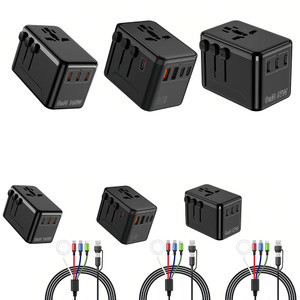 NEW  2503 Universal Travel Adapter International Plug Adaptor  USB A and  USB C Charging Ports(Type C, G, A, I)  9060