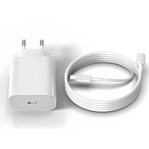 NEW  2504  European Standard 20W Charging Head 1.5M Fast Charging Cable Set   9098