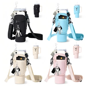 NEW  2505 Water Bottle Carrier Bag 40/30 oz Tumbler Water Bottle Holder Pouch   9609