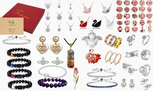 2507 NEW Forever Treasures Box 20-piece Jewelry Mystery Box  9445