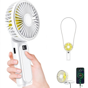 NEW 2507 Power bank neck hanging handheld small fan 9341