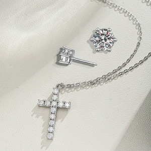 NEW 2507 Personalized Fashion Mozambique Element Earrings and Necklace Set 9350