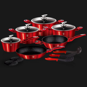 Berlinger Haus 15 pcs cookware set Burgundy Metallic Line