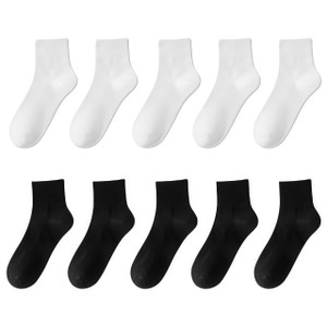 NEW 2508 Odor Proof Tourism No Wash Mid Tube Daily Throwing Socks 5Pcs 9551