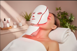 PRICE DROP! Shark Inspired 7-Colour LED Light Therapy Face & Neck Mask For Radiance