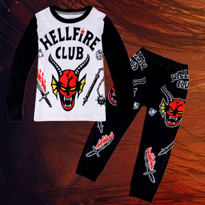 NEW 2511 Kids Stranger Things Inspired Pyjamas - 7 Sizes & Colours!  9938