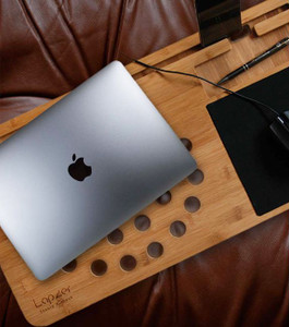 Wooden computer stand