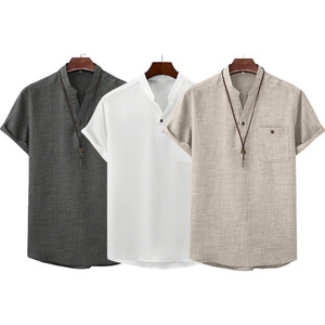 NEW 2512 Men’s Casual Short Sleeve Henley Shirt  9889