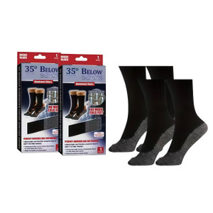 NEW 2512 Aluminum coated fiber heating socks relieve venous warming foot socks 2Pairs J003