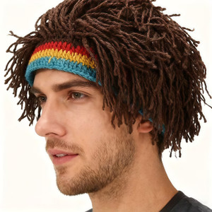 NEW  2512 Hand-Knitted Novelty Dreadlocks Wig Cap P913