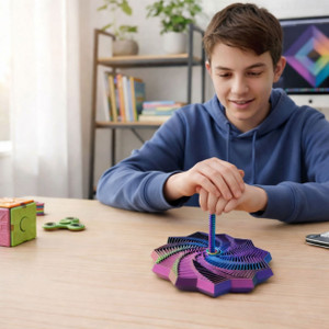 NEW 2512 3D Optical Illusion Polygon Fidget Toy J009