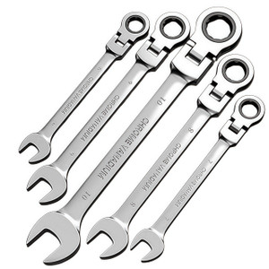 NEW 2601 5-Piece Flex Head Ratcheting Spanner Set (6–10mm) J031