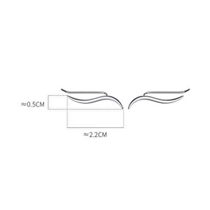 NEW 2601 Niche high-end frosted wavy line earrings J035