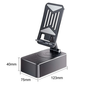 NEW 2602 Foldable Phone & Tablet Stand with Bluetooth Speaker – Compact Desktop Design J049
