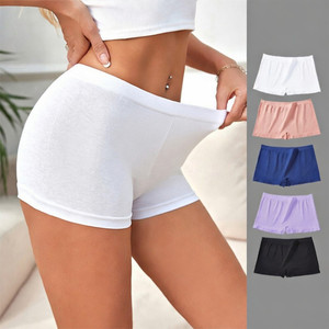 NEW 2603 Womens Seamless Boxer Shorts 5 Pack -Mixed Colours B048