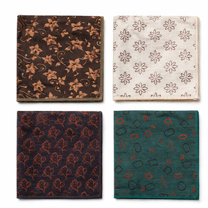 4PCS Men's Pocket Square Set Patterned Suit Handkerchiefs Formal Accessories L020