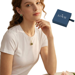 NEW 2603  LOVII Elegant Crystal Necklace and Earrings Jewellery Set  Y021